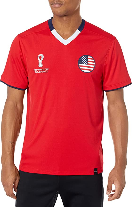 Adult USA Men's FIFA World Cup Primary Classic Short Sleeve Jersey/RED