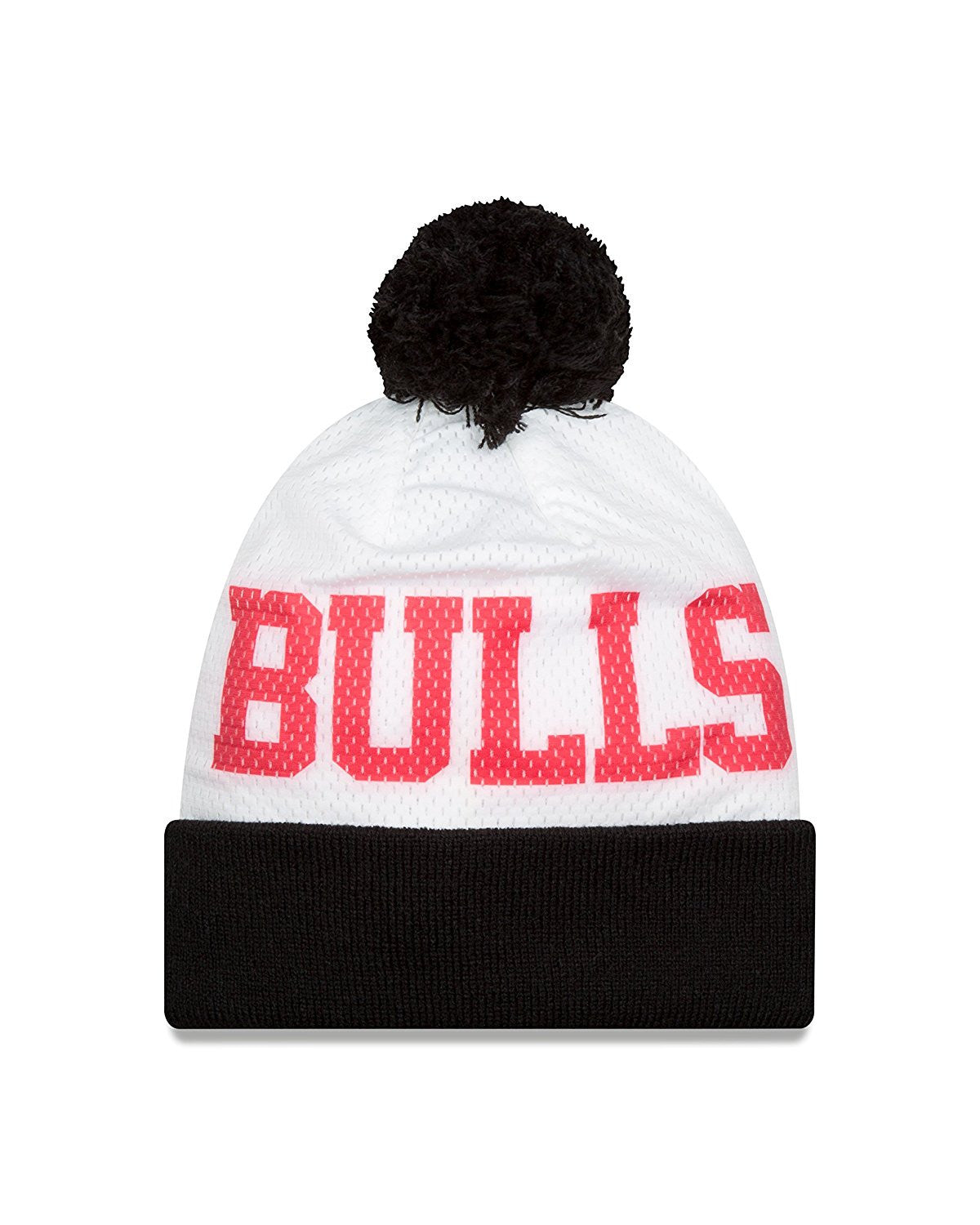 NBA Chicago Bulls Hwc Mesh Layer Knit Beanie, One Size, Black