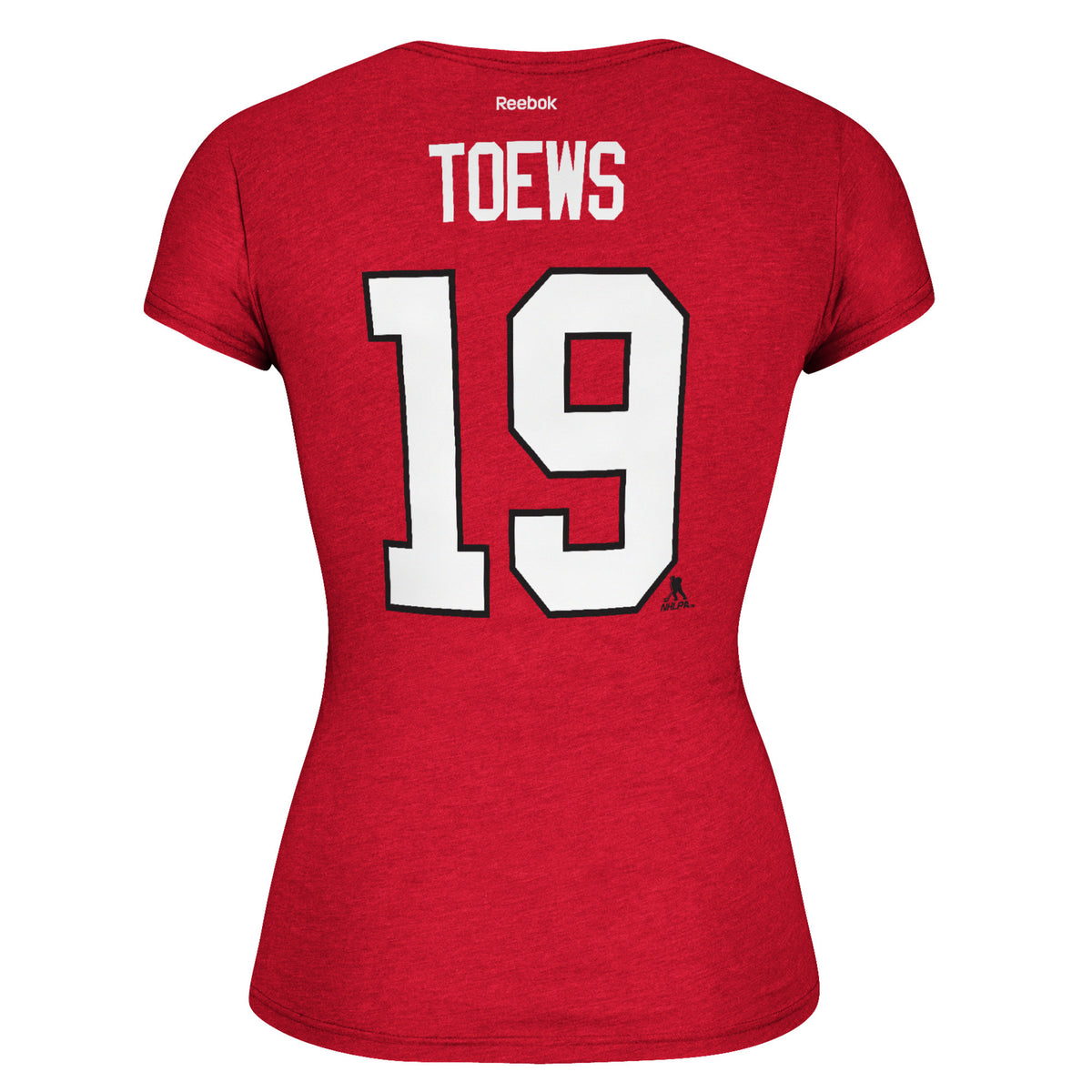 Women s Chicago Blackhawks Jonathan Toews 19 Cap Sleeve T Shirt NHL R
