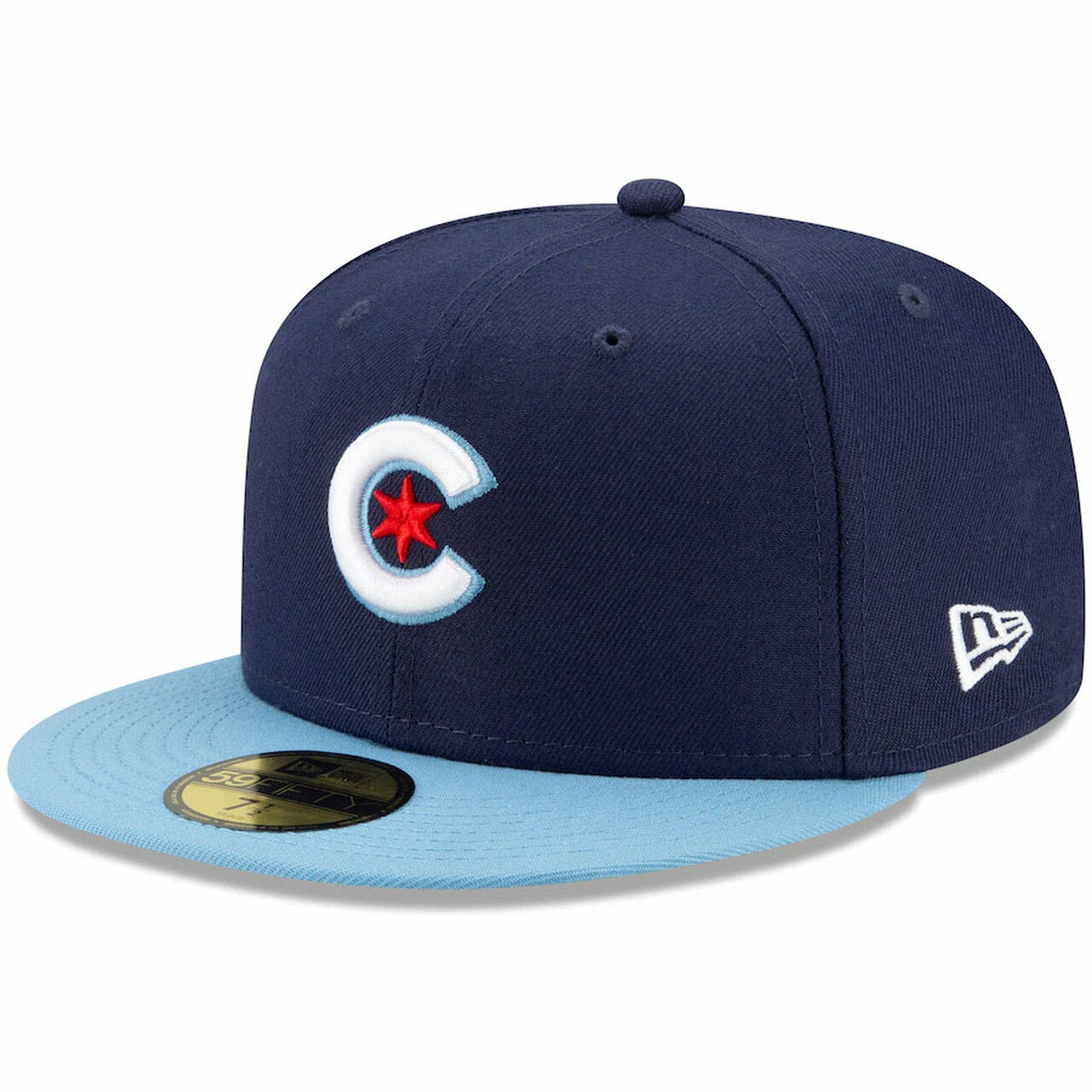 Chicago Cubs New Era 2021 City Connect 59FIFTY Fitted Hat - Navy/ Light Blue