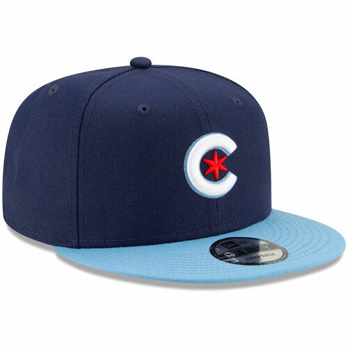 Chicago Cubs New Era 2021 City Connect 9FIFTY Snapback - Navy / Light BLue