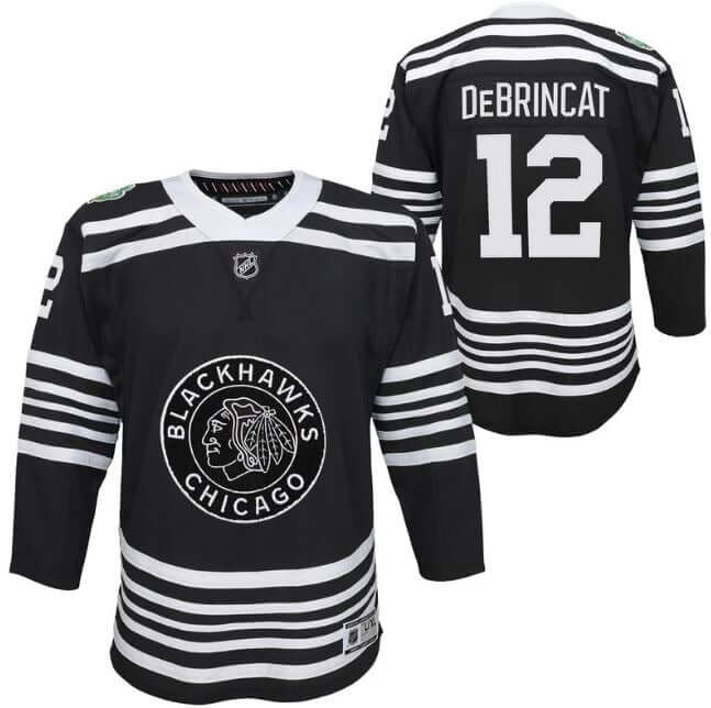 NHL Youth Chicago Blackhawks Alex DeBrincat #12 Premier Home Jersey 20