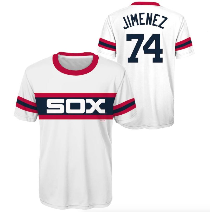 Nike Youth Eloy Jimenez Chicago White Sox White Home Replica Jersey