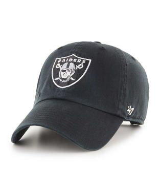 Men's Las Vegas Raiders '47 Black Clean Up Adjustable Hat