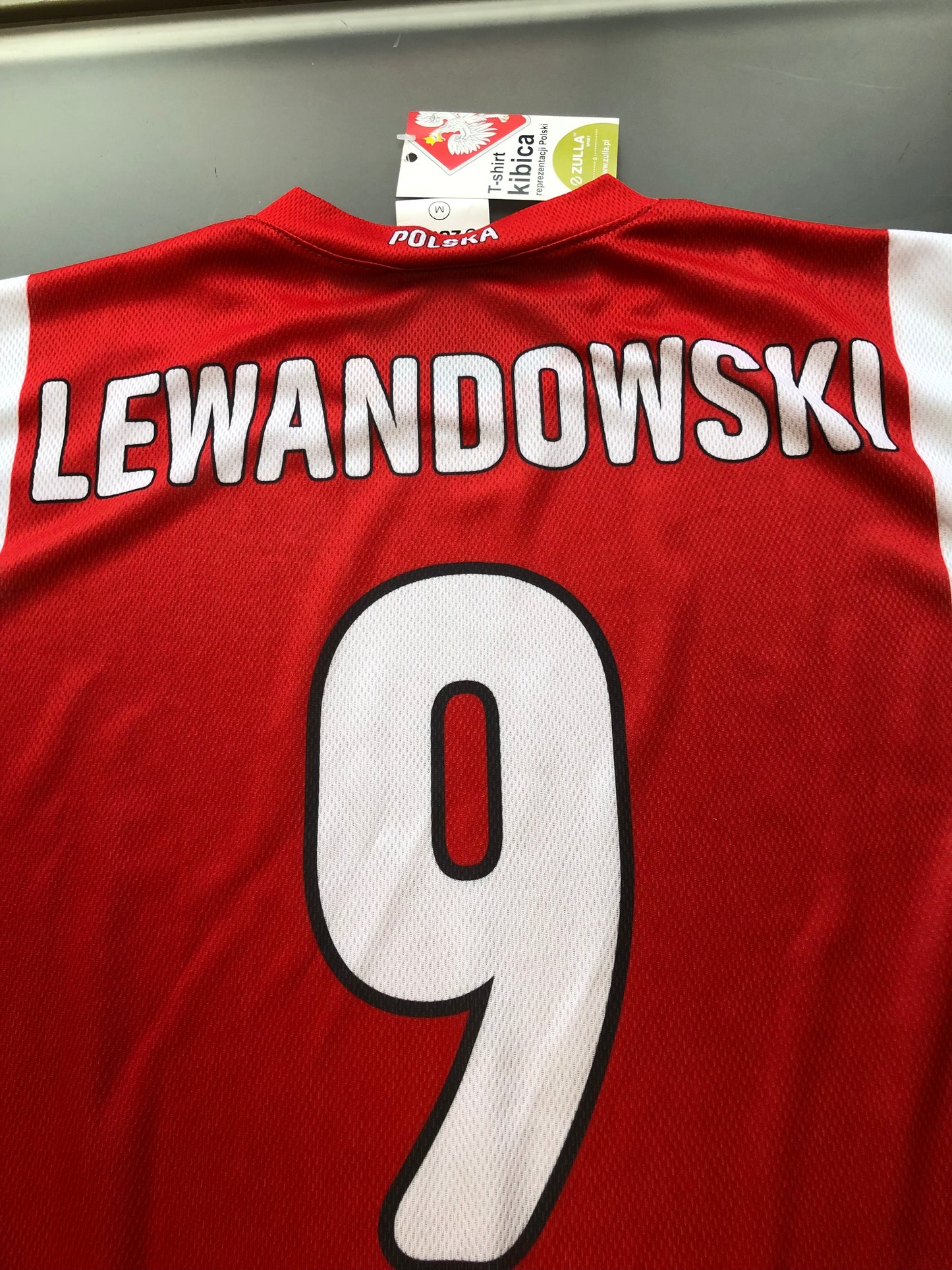 Mens Polska RED  Robert Lewandowski #9 Replica World Cup 2022 Jersey Made in Poland