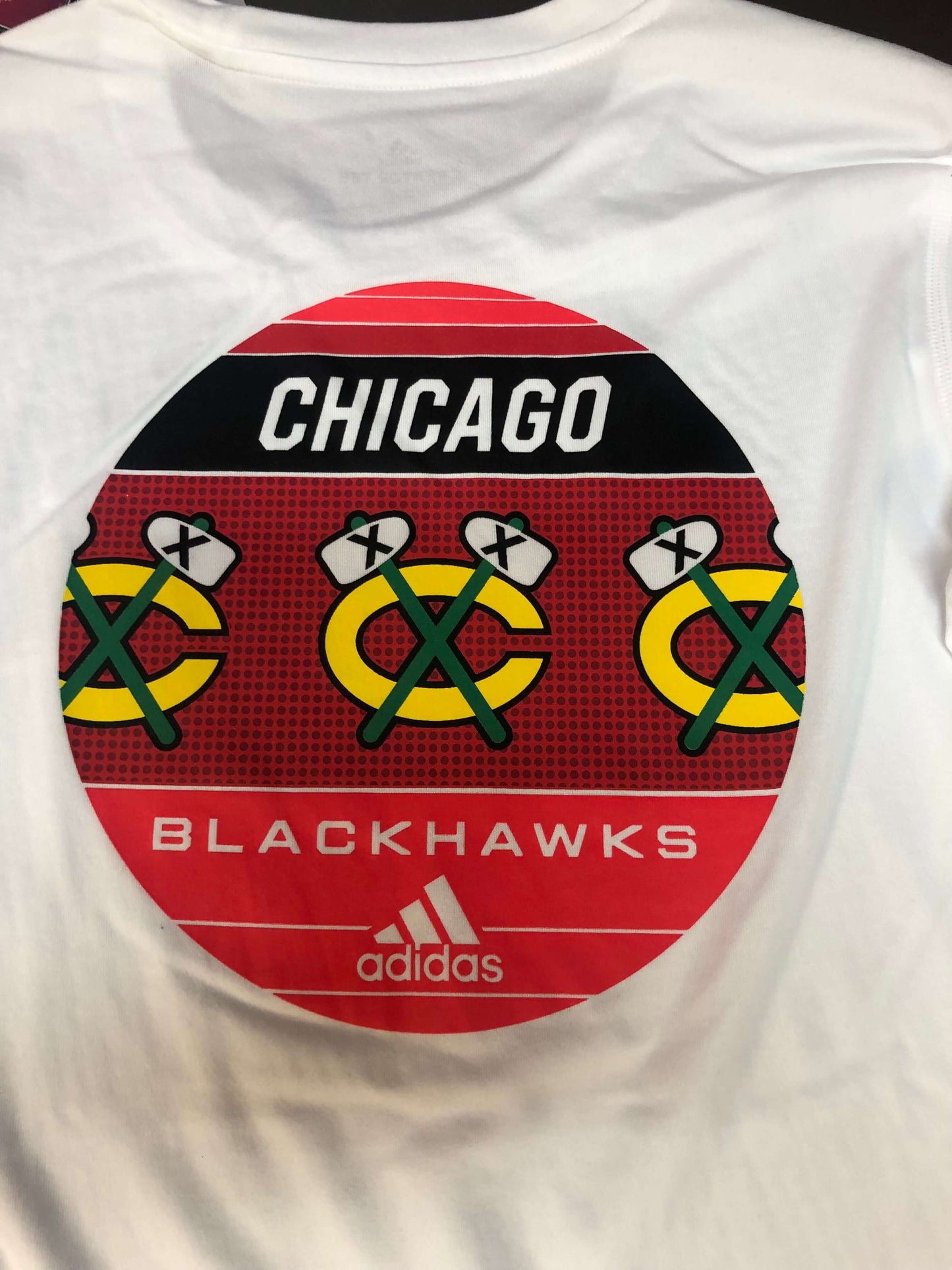 Chicago Blackhawks Women's Adidas AEROREADY Creator Tee Longsleeve Shirt - White