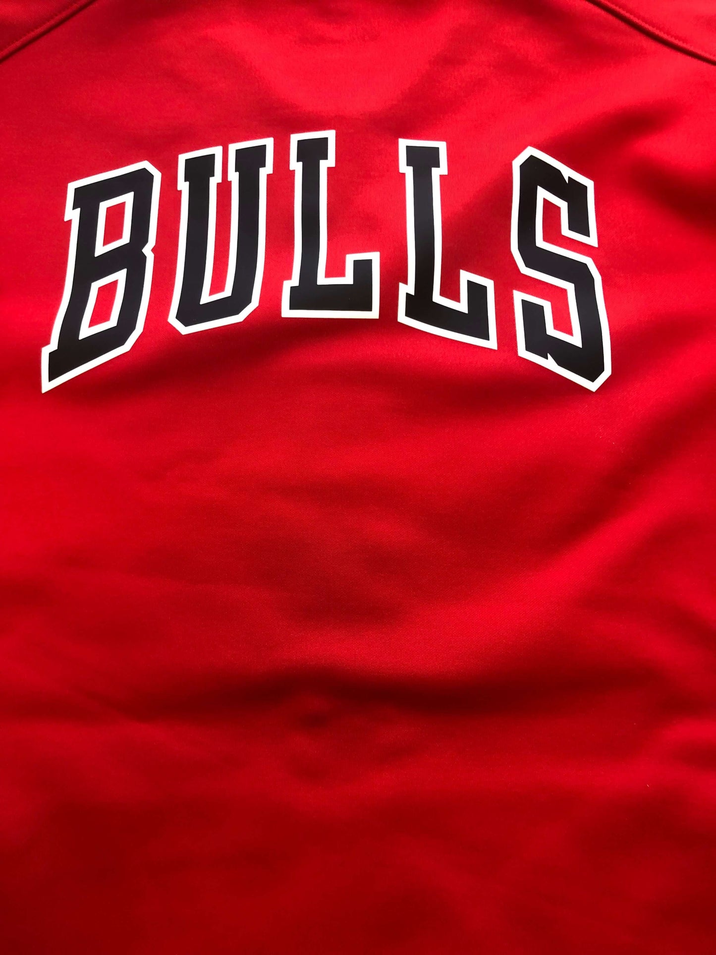 Chicago Bulls Fanatics Red Courtside Zip Up Sweaters