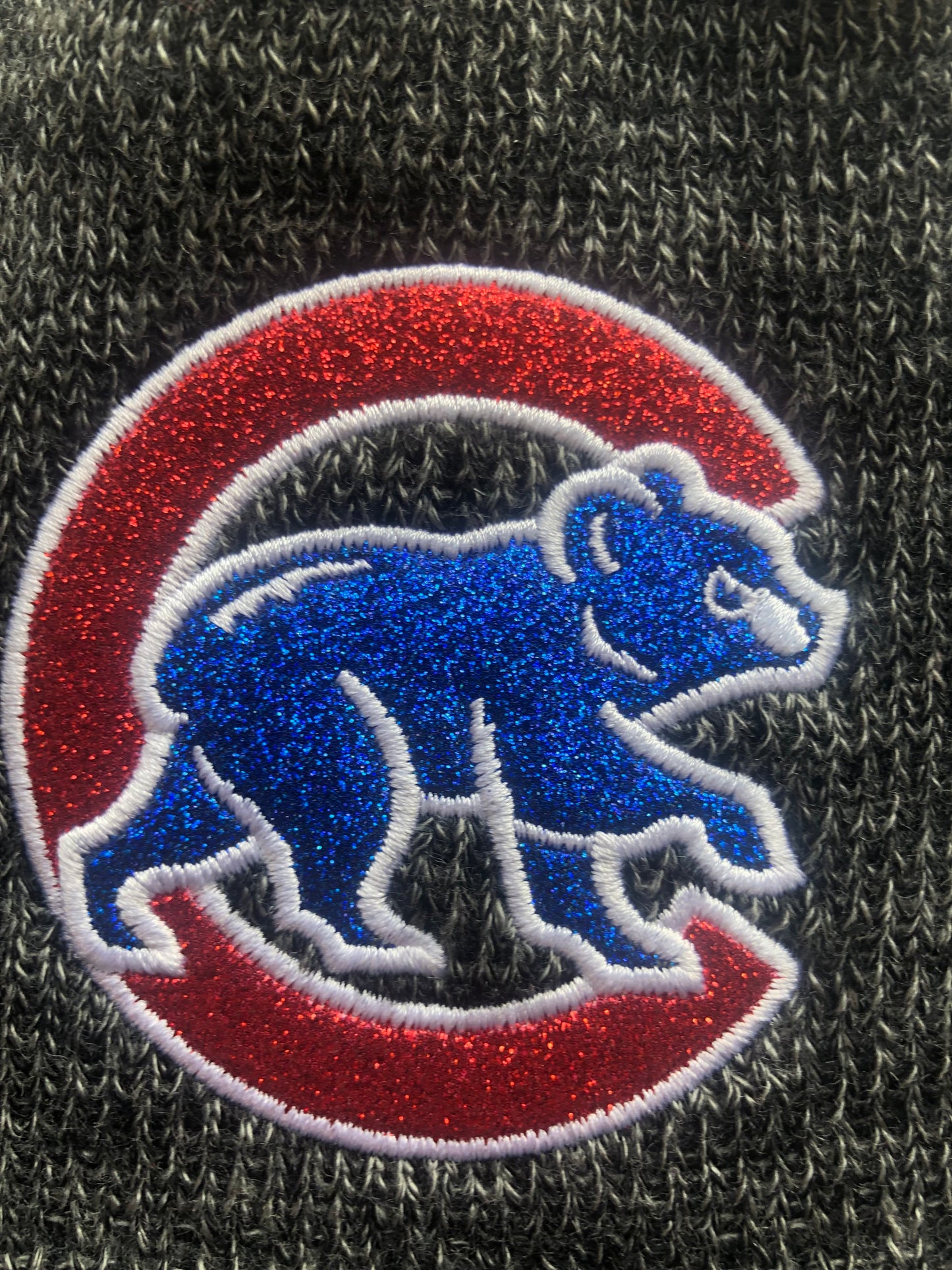 New Era Chicago Cubs Glitter Women Winter Beenie Hat