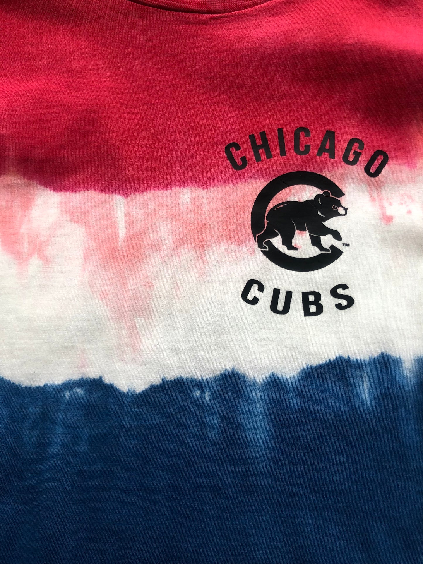 Cubs Double Up Youth Tie Dye Crew Long Sleeve T-shirts