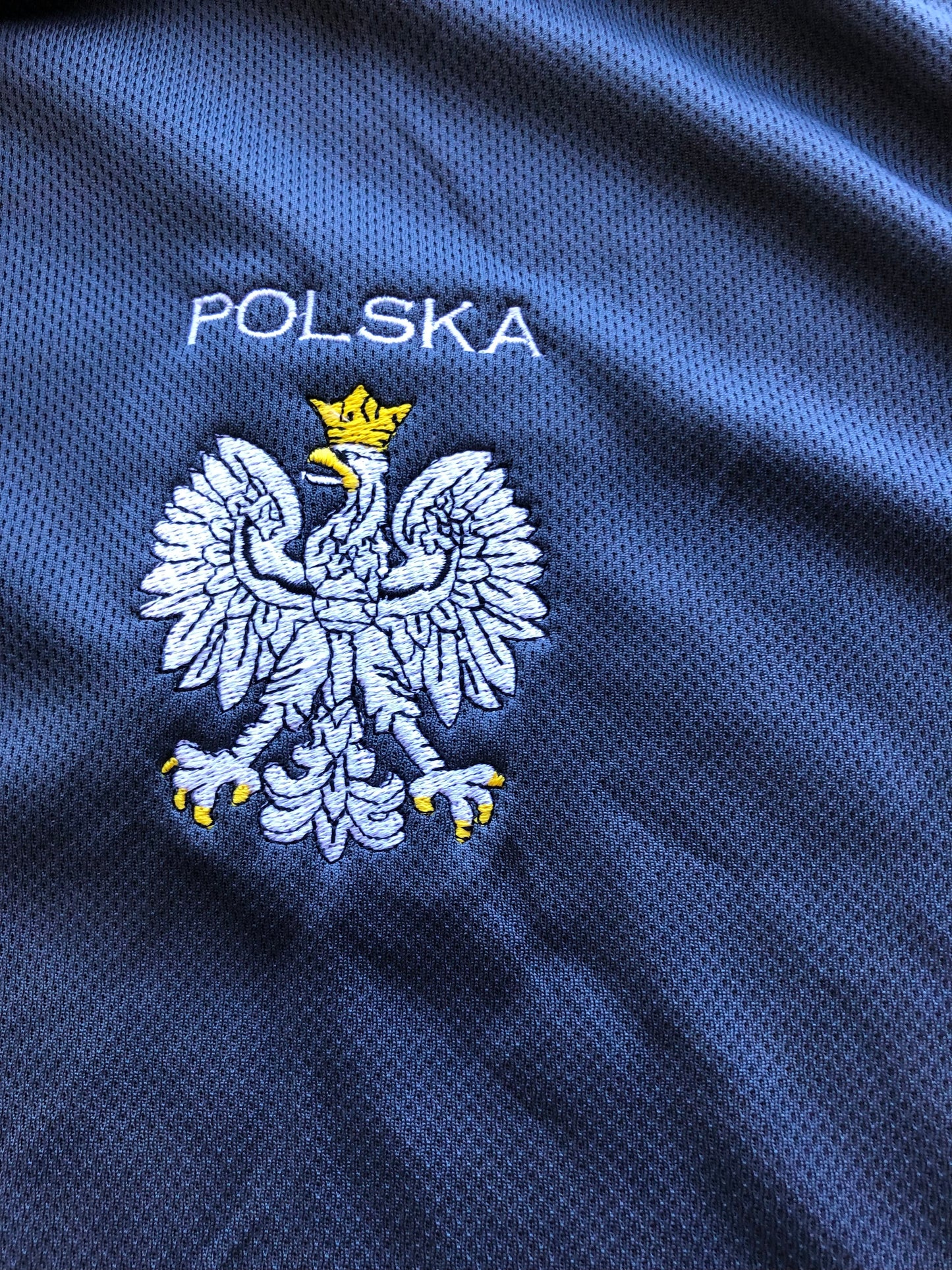 Gray Polska Polo Embroidered Eagle