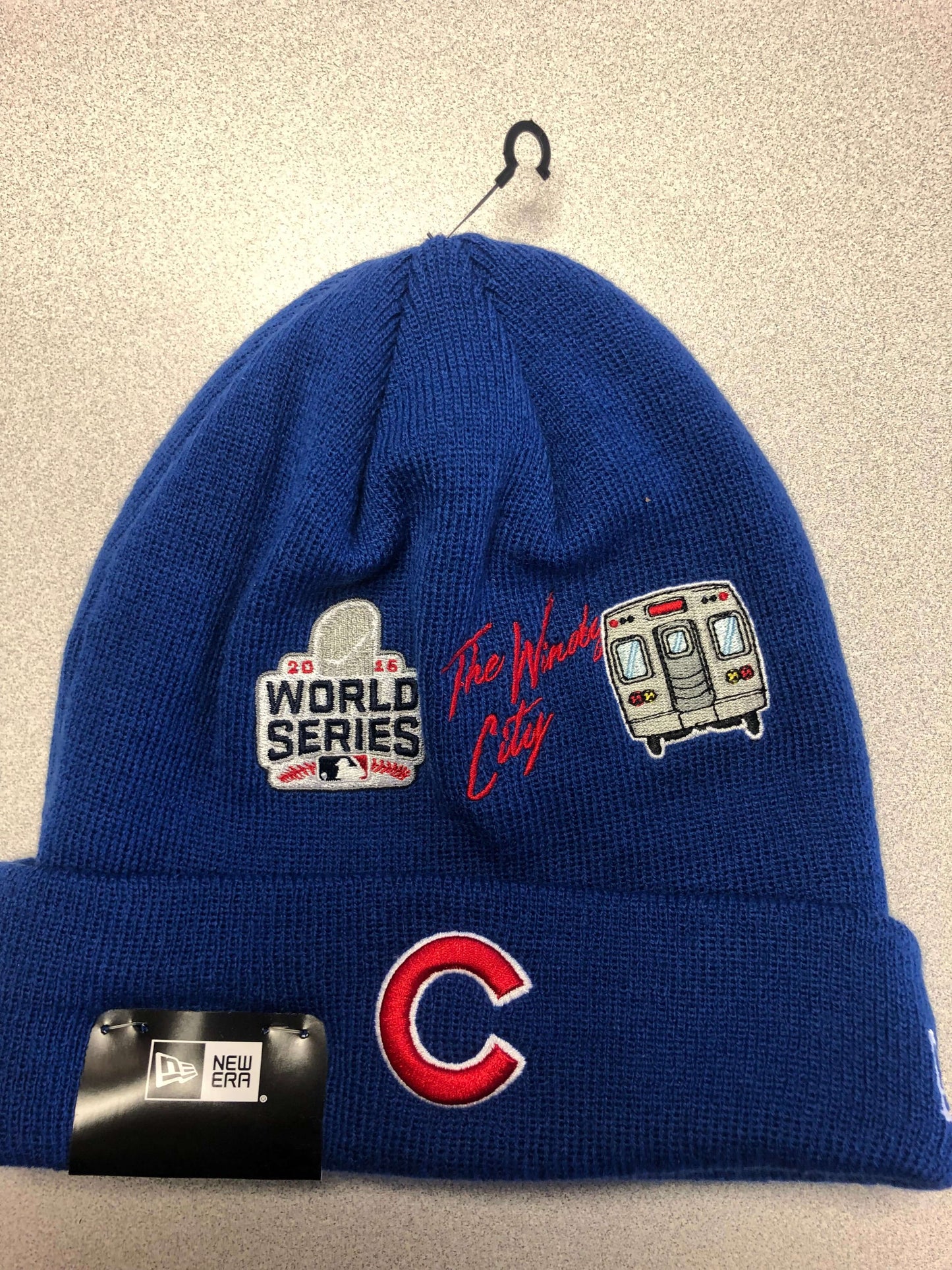 Chicago Cubs 2016 World Series Windy City Themed Winter Hat