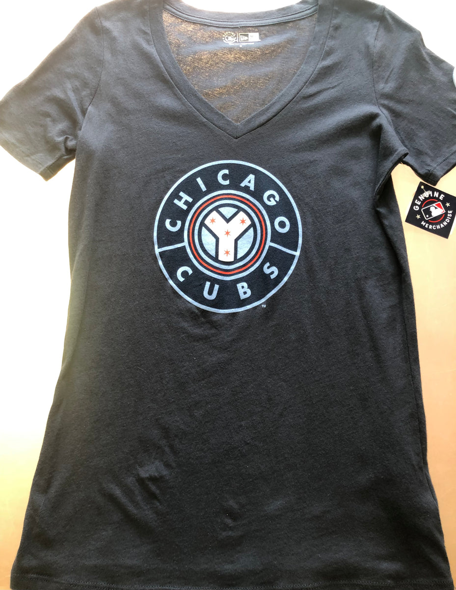 Women's Nike Royal Chicago Cubs Mesh V-Neck T-Shirt Size: Small