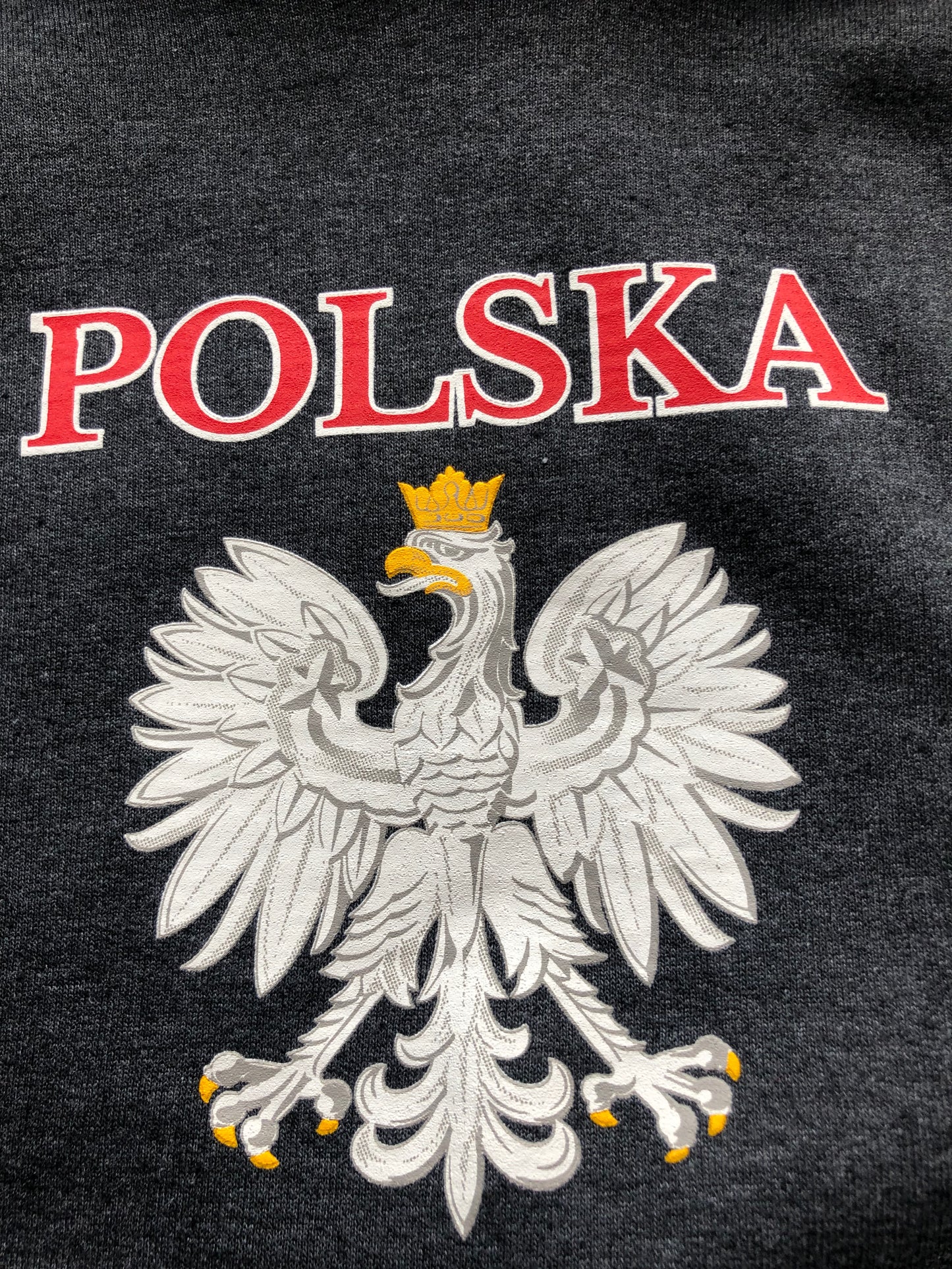 Polska Poland Youth WHITE /RED/GREY PULLOVER HOODIE