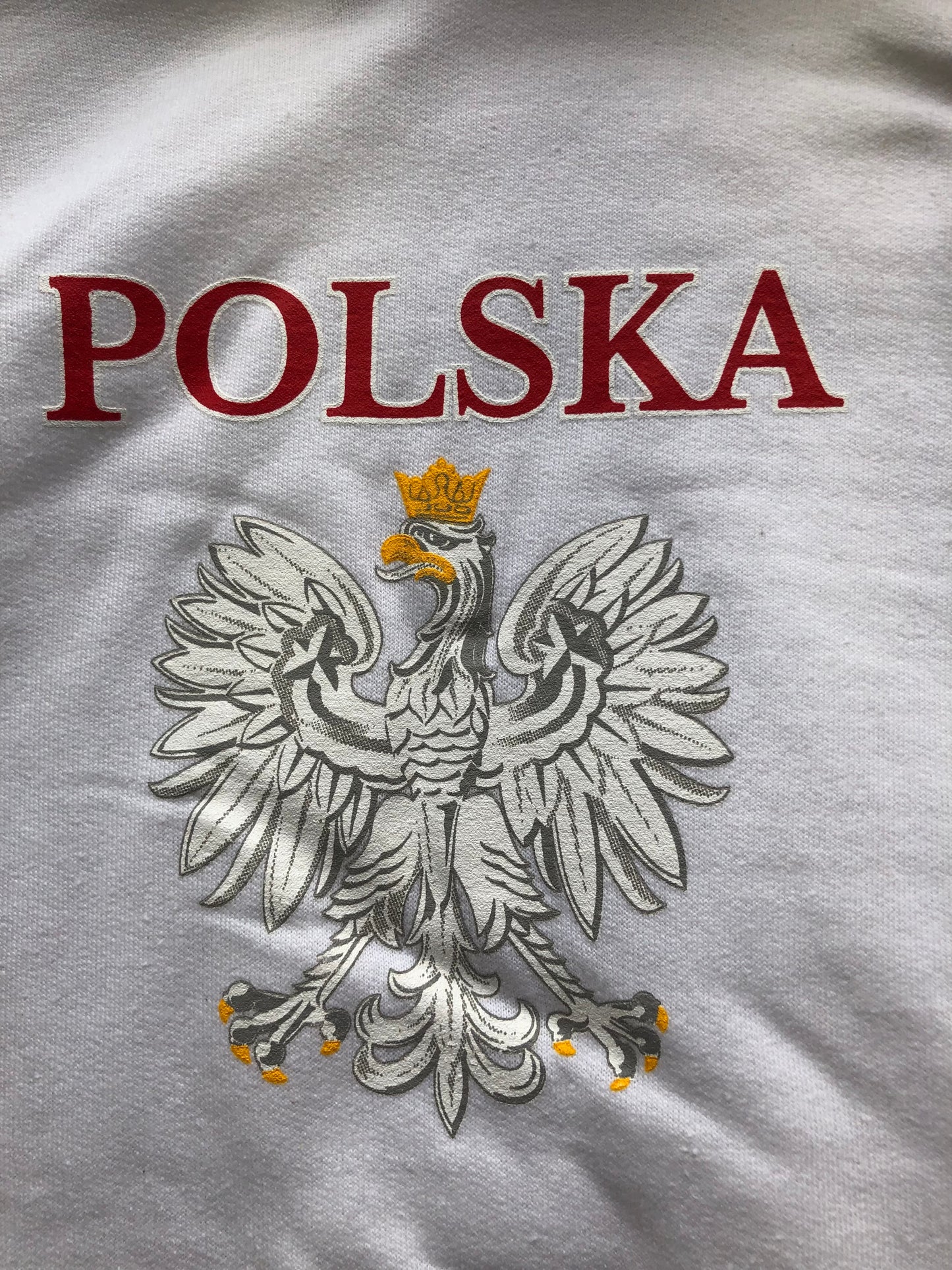 Polska Poland Youth WHITE /RED/GREY PULLOVER HOODIE