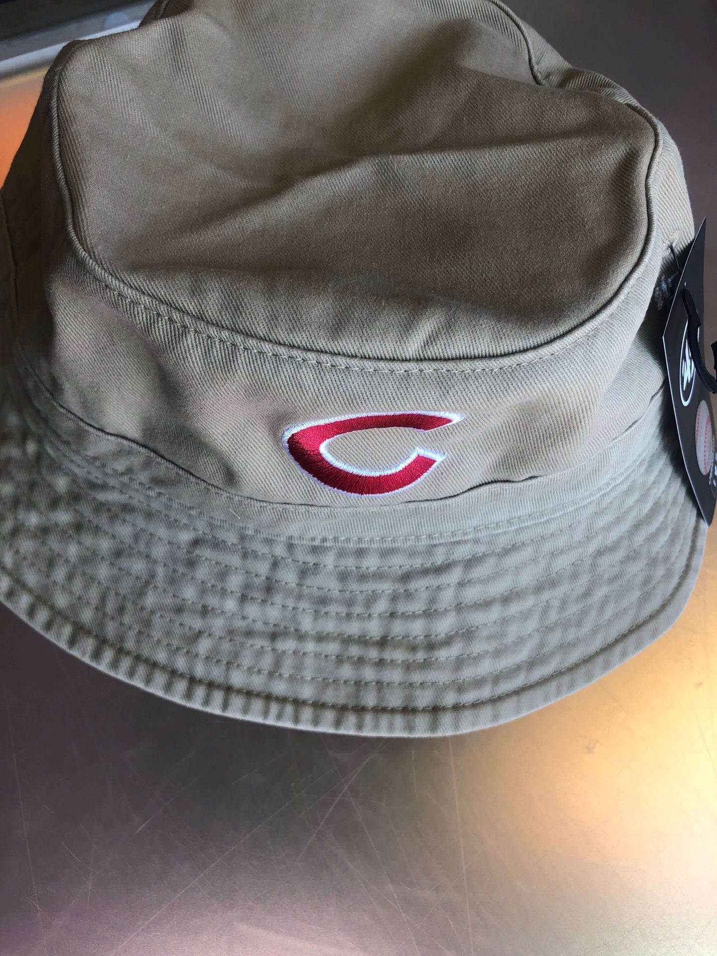 47 Khaki Chicago Cubs Bucket Hat