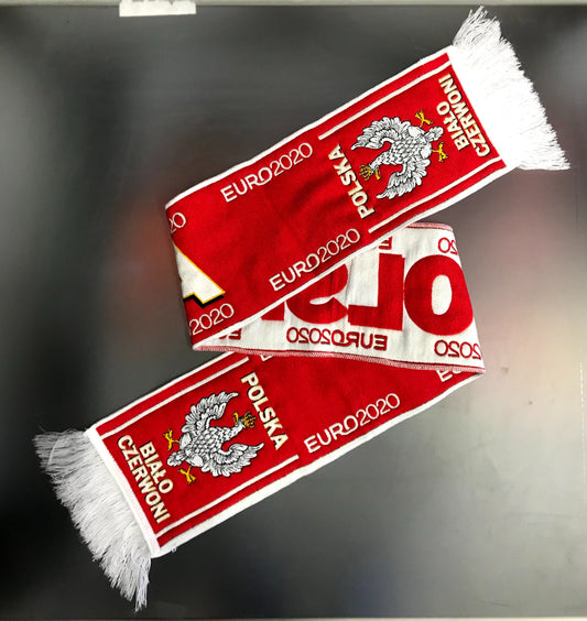 Polska Poland National Team Country Pride  Scarf - Red MADE IN POLAND.