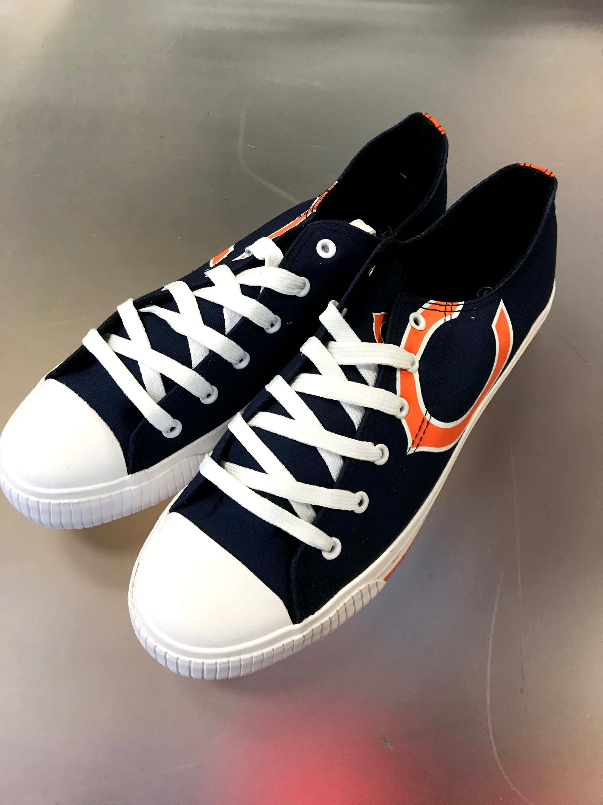Chicago Bears Men's Team Logo Canvas Shoes