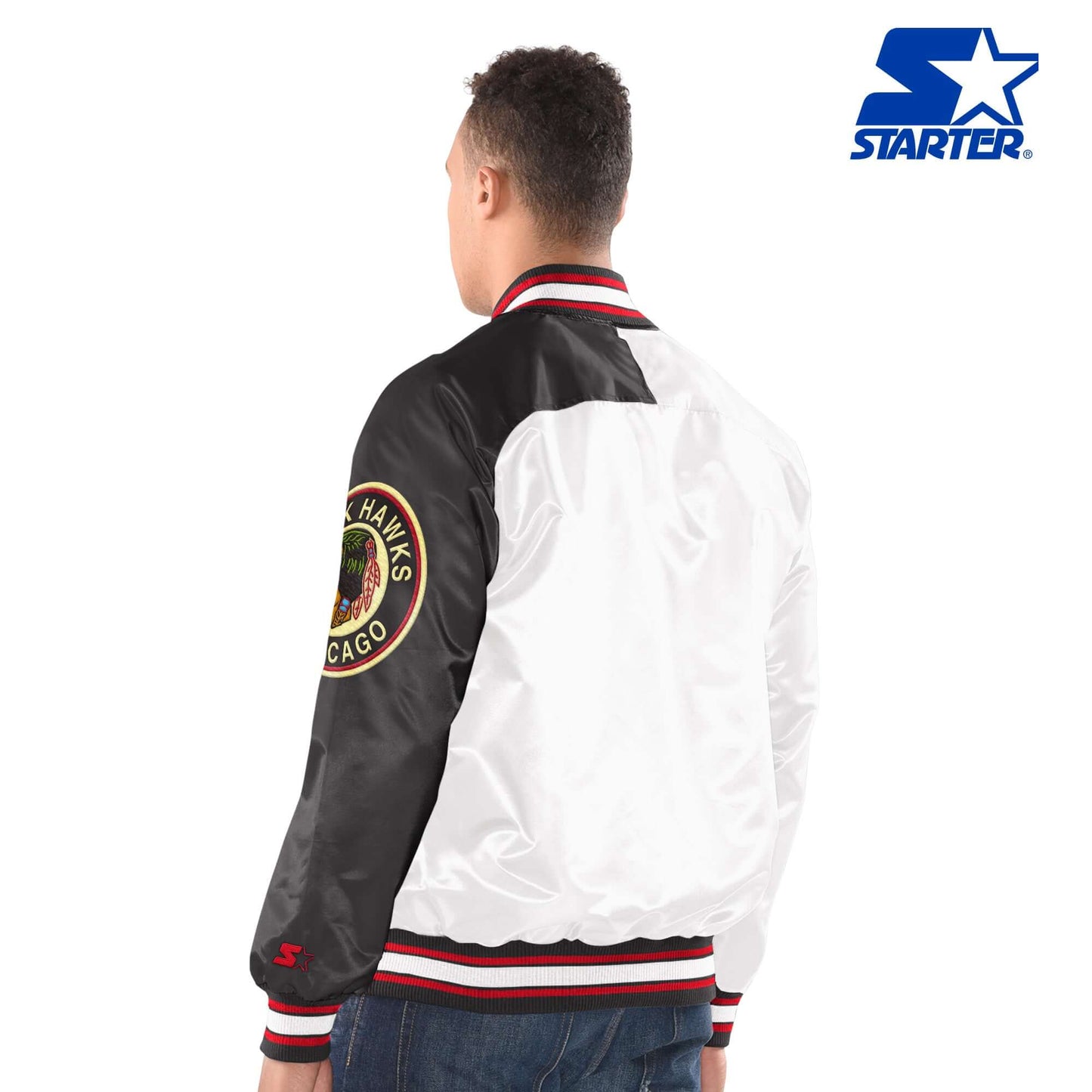 Chicago Blackhawks Retro Starter Button-up Jacket