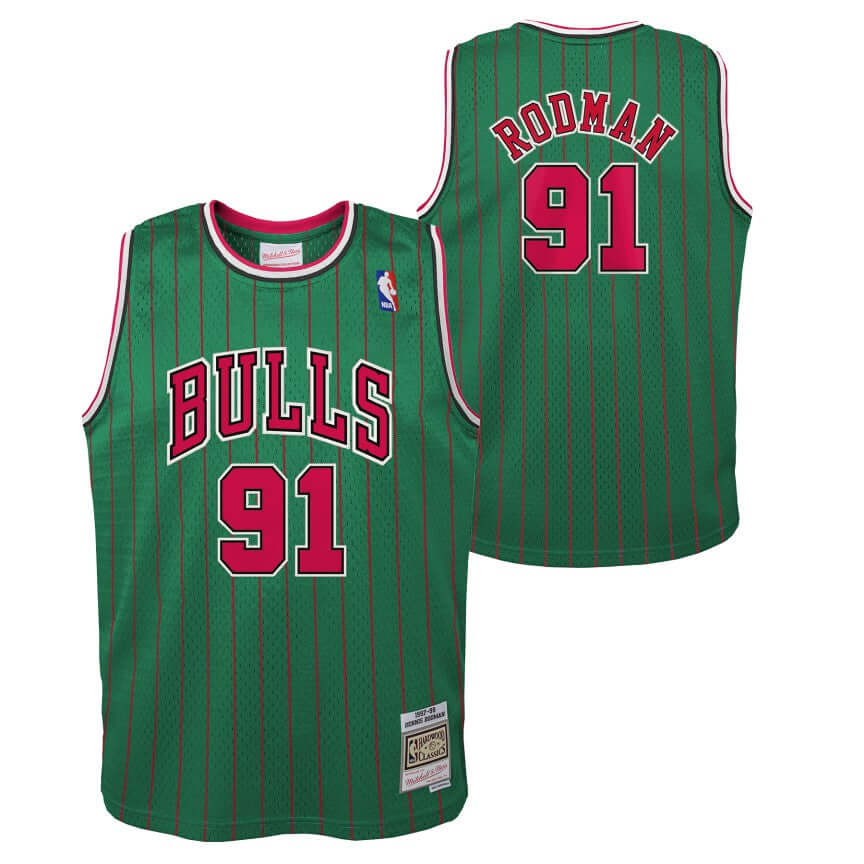 Mitchell & Ness NBA Swingman Jersey Chicago Bulls Road 1997-98 Dennis Rodman  #91 Red