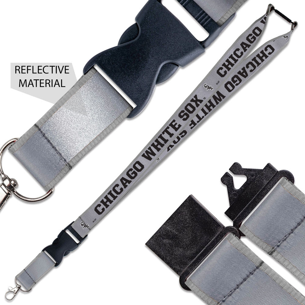 Chicago White Sox Reflective Gray Team Lanyard