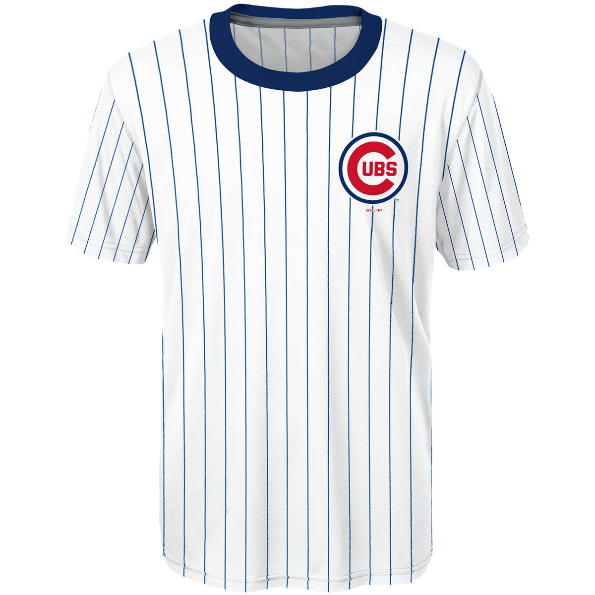 MLB Chicago Cubs Kris Bryant 17 Majestic White Stripe Jersey Youth L 14 16
