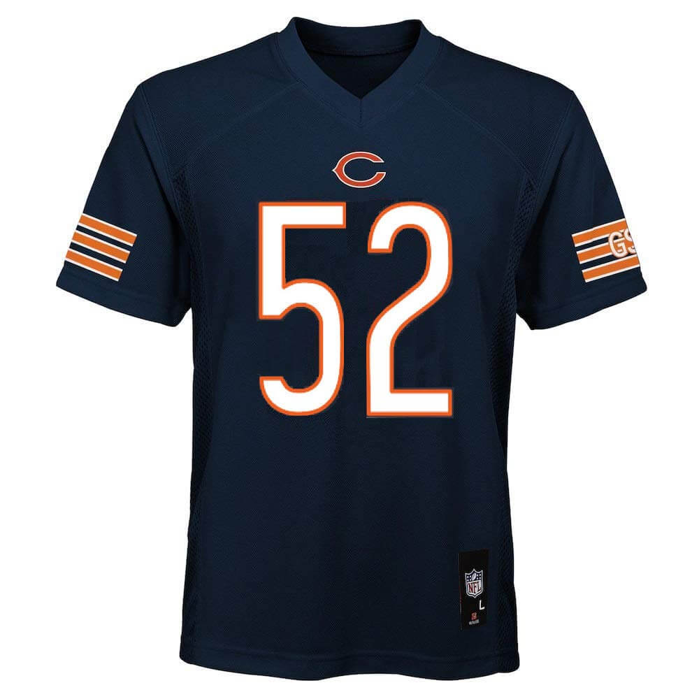 Chicago Bears NFL Team Apparel Kids and Infant Khalil Mack #52 Navy Jersey