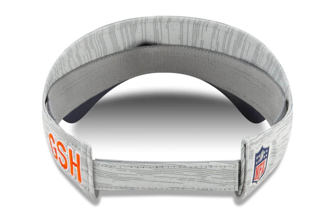 Chicago Bears New Era Adjustable 2021 Training Camp B Logo Visor