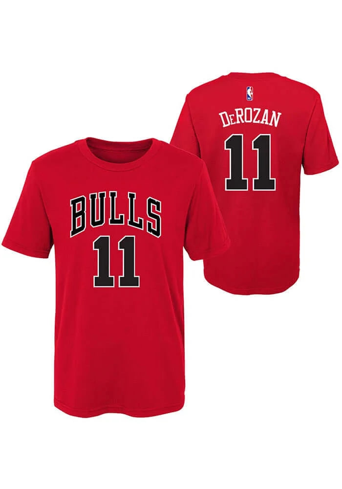 Jordan Men's Chicago Bulls DeMar DeRozan #11 Black Player T-Shirt