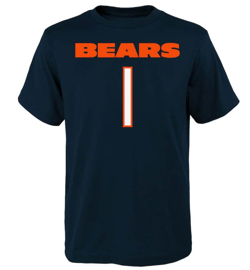 Chicago Bears Justin Fields #1/ KIDS/Toddler/Infant T-Shirt