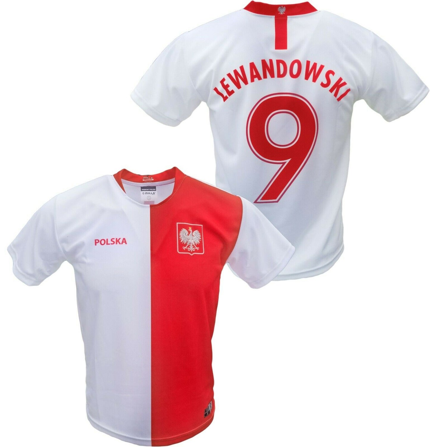 Mens Polska Robert Lewandowski #9 Replica Euro '20 Soccer Jersey Made in Poland