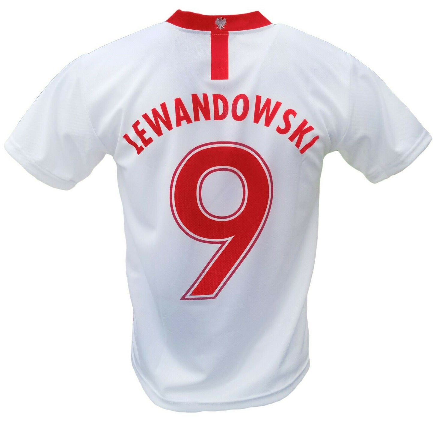 Mens Polska Robert Lewandowski #9 Replica Euro '20 Soccer Jersey Made in Poland