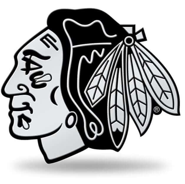 Chicago Blackhawks White Team Spirit Magnet