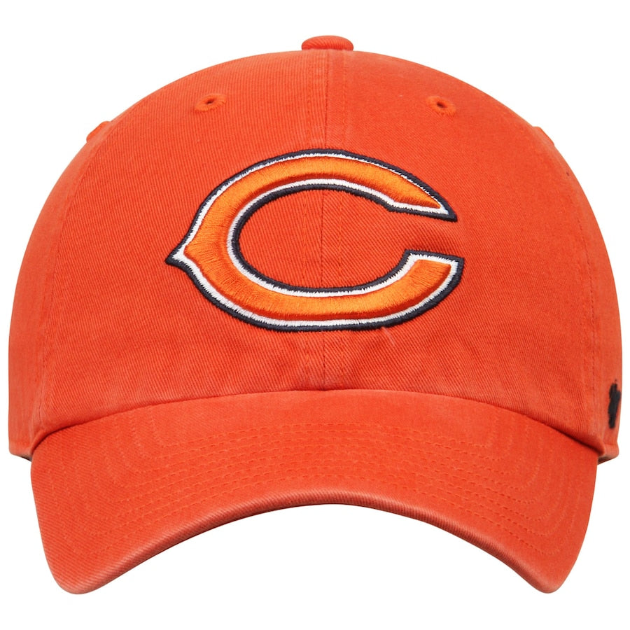 Men's '47 Orange Chicago Bears Clean Up Adjustable Hat