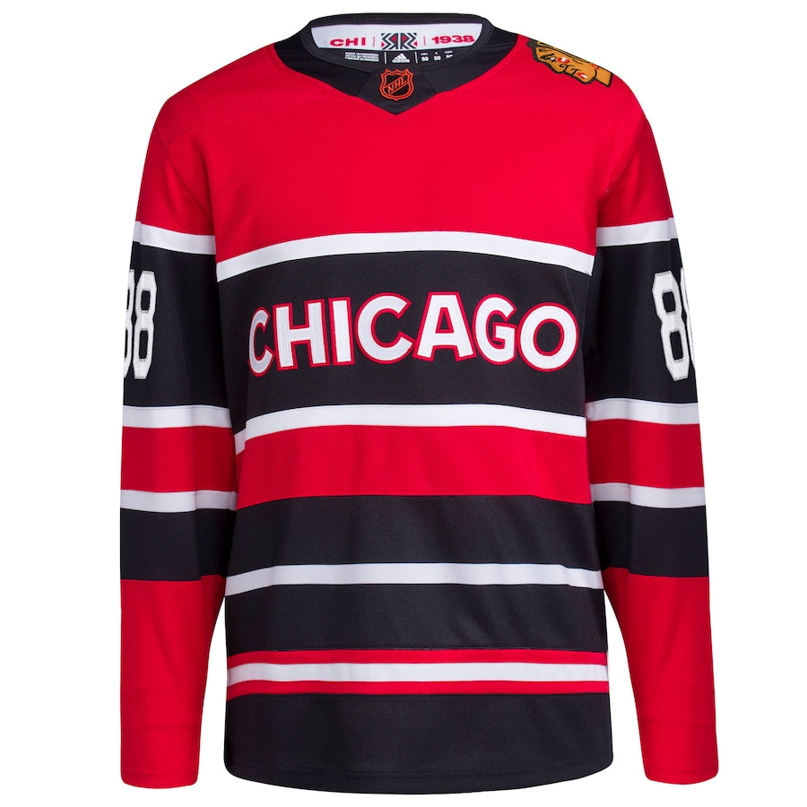 Men's Chicago Blackhawks Patrick Kane adidas Red Reverse Retro 2.0 Authentic Player Jersey
