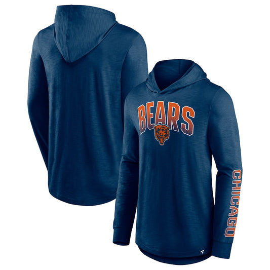 Fanatics Branded Navy Adult Chicago Bears Front Runner Pullover Hoodie