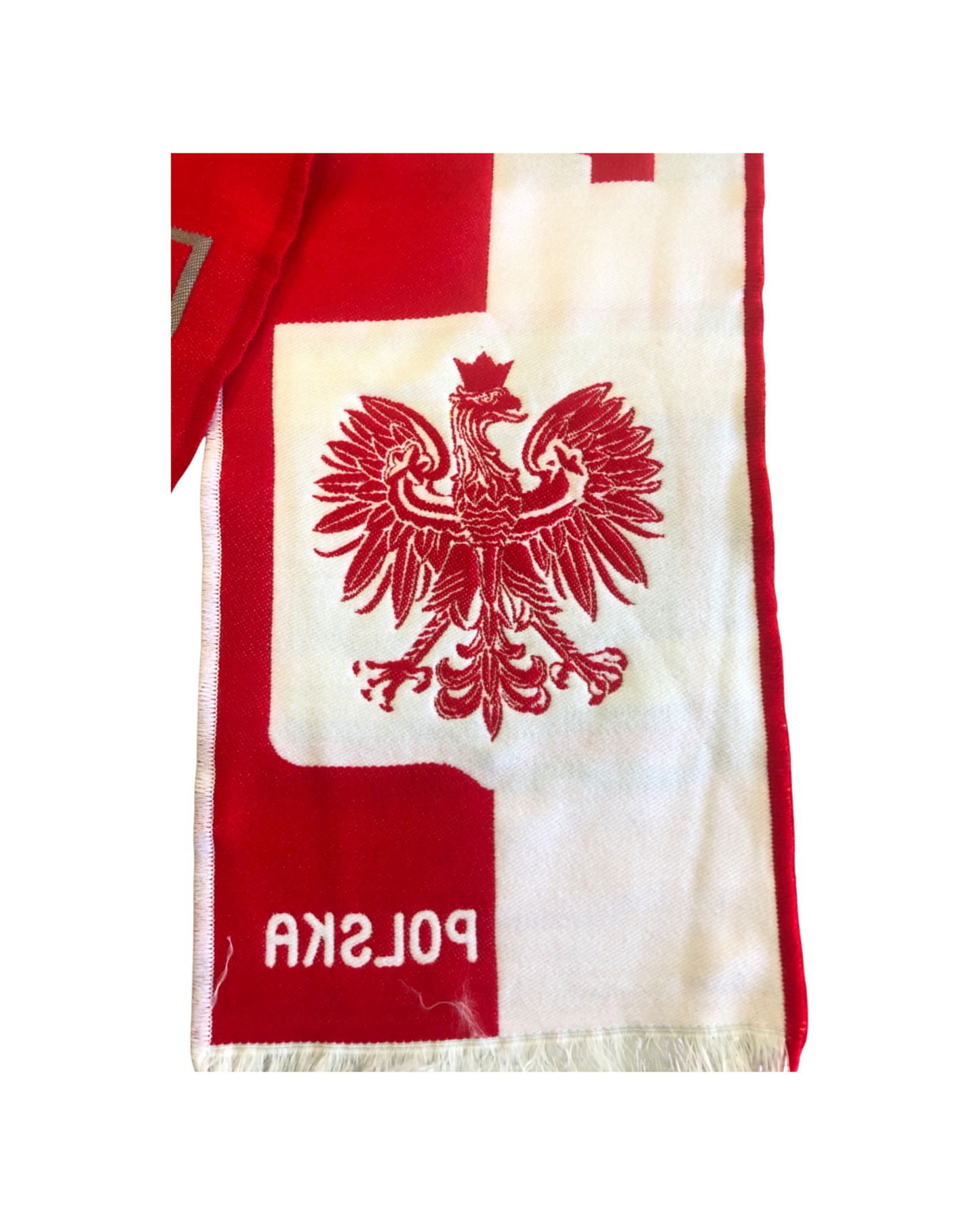 Polska Distressed Eagle Red White Checker pattern
