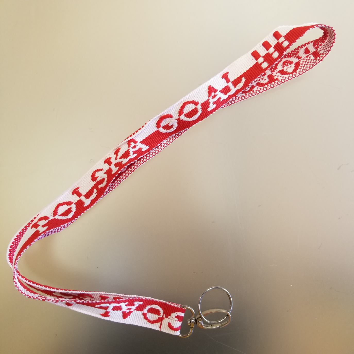 Polish "Polska Goal!!!" Lanyard w/Key Ring