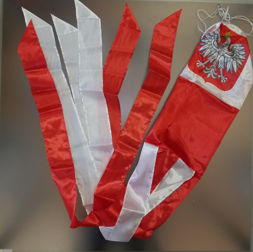 Polska Polish Poland Hanging Outside Decoration Windsock - 5.5''X 60''
