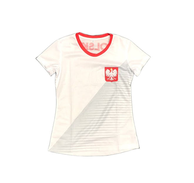 Poland Women's Polska Replica Eagle Jersey Tee - White