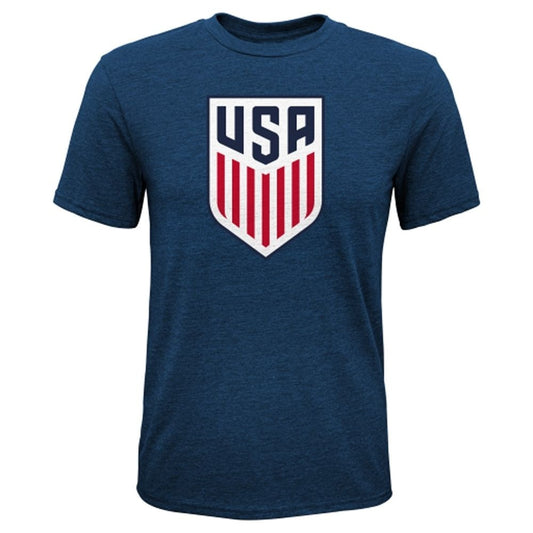 U S Soccer Youth Shield "Team Logo" Blue T-Shirt Gen2 Tee