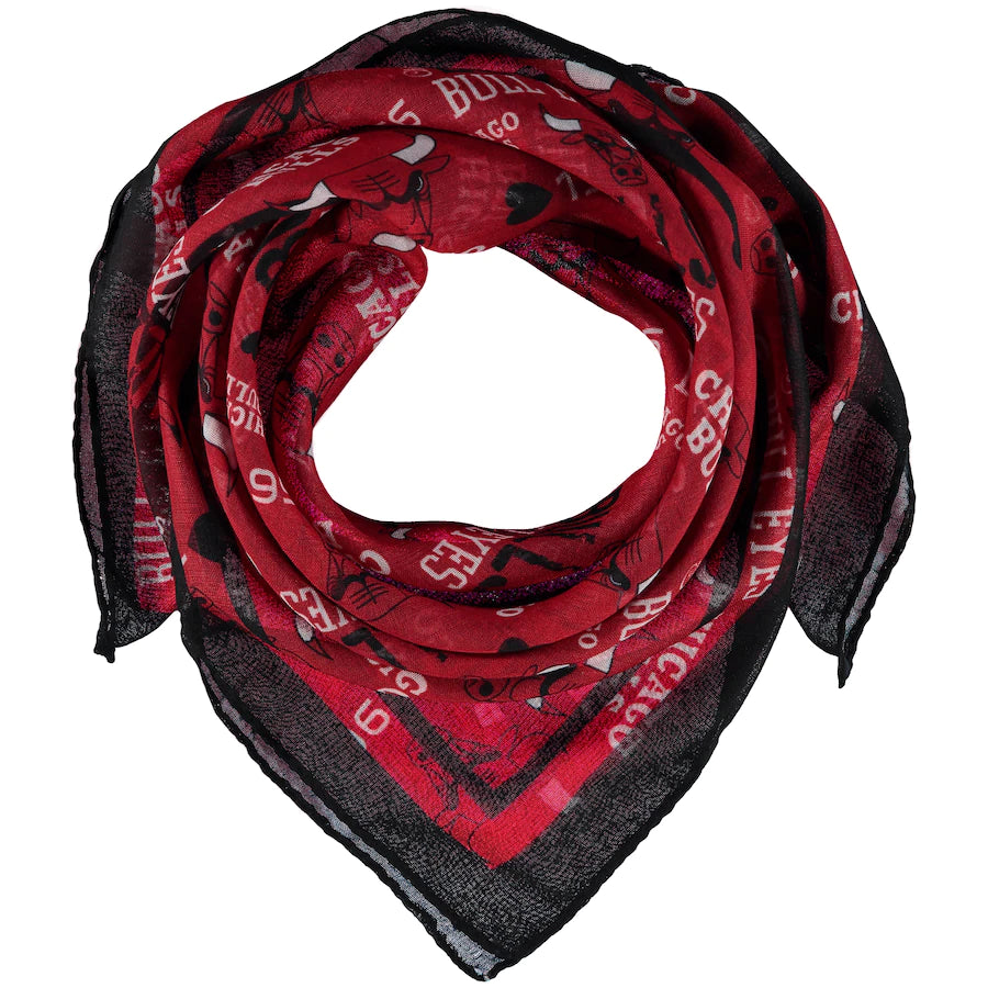 Women's Chicago Bulls Lightweight Repeat Square Scarf