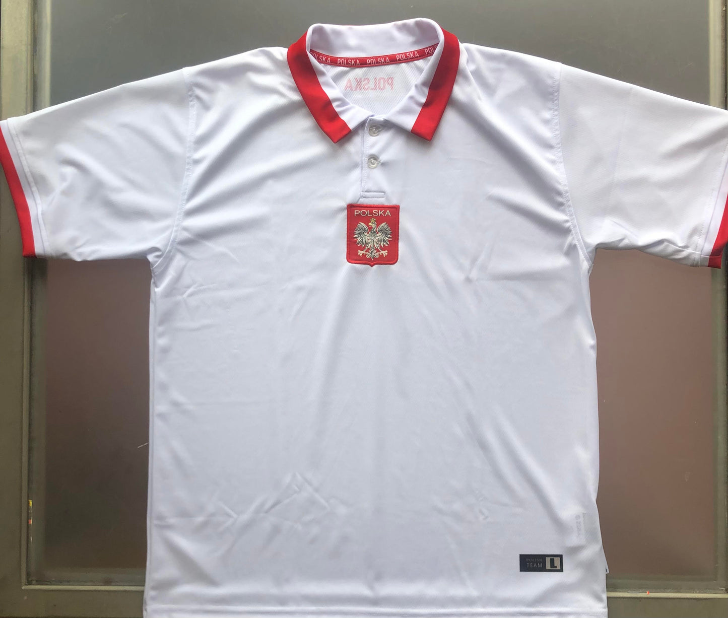 Men's Polska Team Poland World Cup 2022 Replica Soccer/Football Jersey/POLO - White Made in Poland