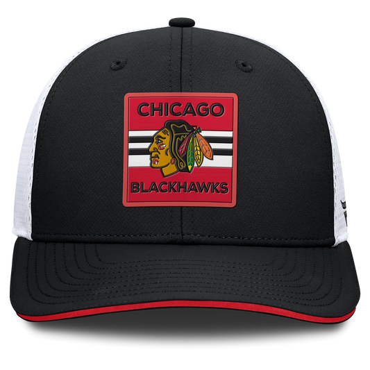 Blackhawks Fanatics Rink Meshback Trucker Structured Hat