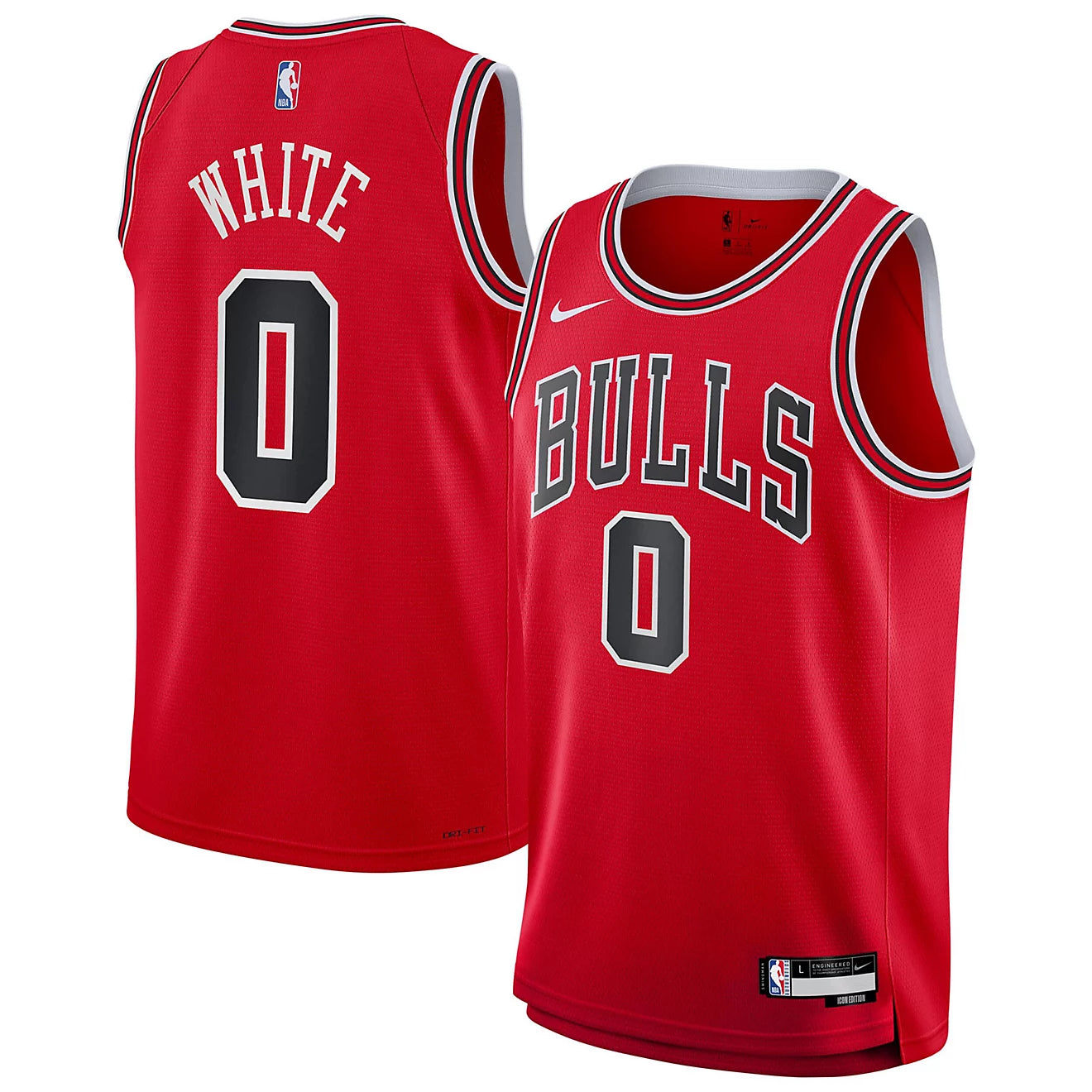 Coby White Chicago Bulls Nike Youth Iconic Swingman Replica Jersey