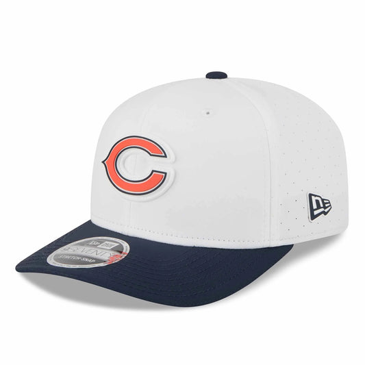 Chicago Bears Training  White C 9SEVENTY Stretch Snap New Era Hat