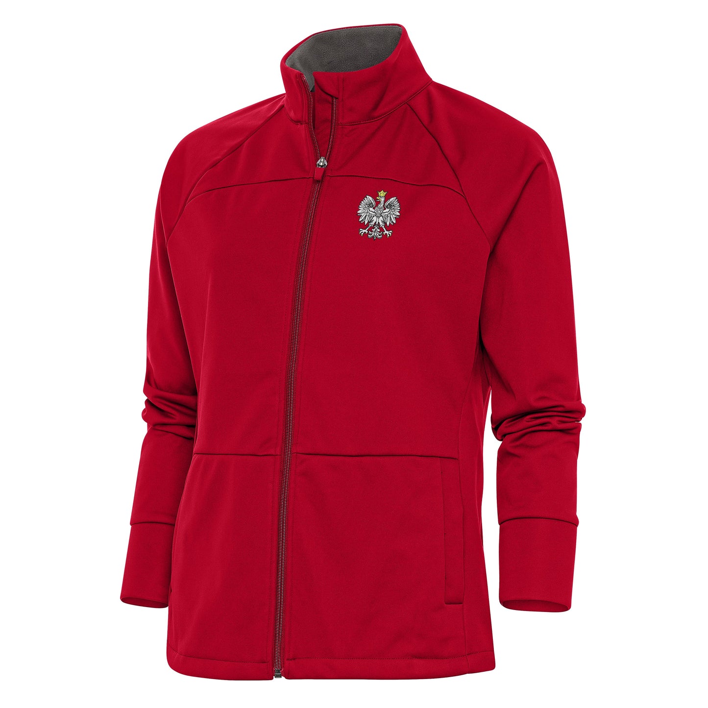 Polska Women's Poland Antigua Link Golf Jacket - Red