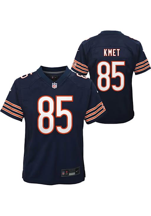 Cole Kmet Chicago Bears Youth Navy Blue Nike Home Replica Jersey