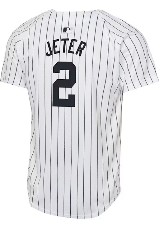 Derek Jeter Nike New York Yankees Youth White Home Limited Jersey