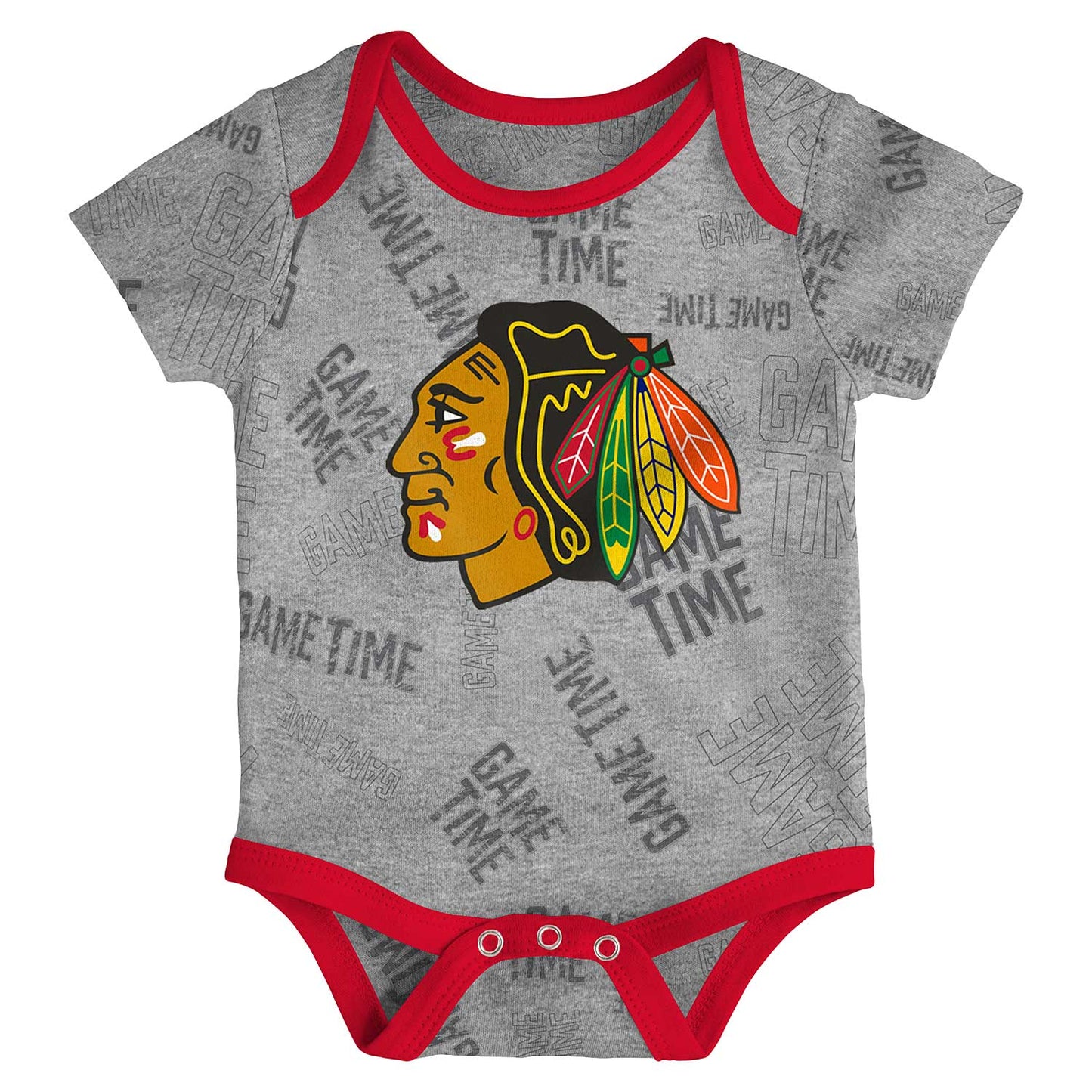 Chicago Blackhawks Infant Game Time 3-Pack Creeper Set