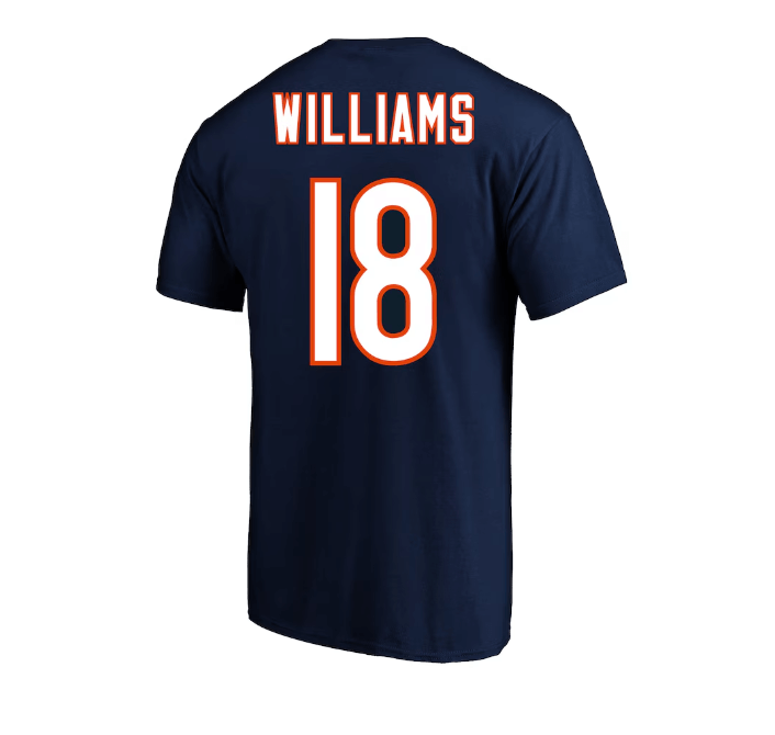 Caleb Williams Chicago Bears Fanatics 2024 NFL Draft First Round Pick  Name & Number T-Shirt - Navy